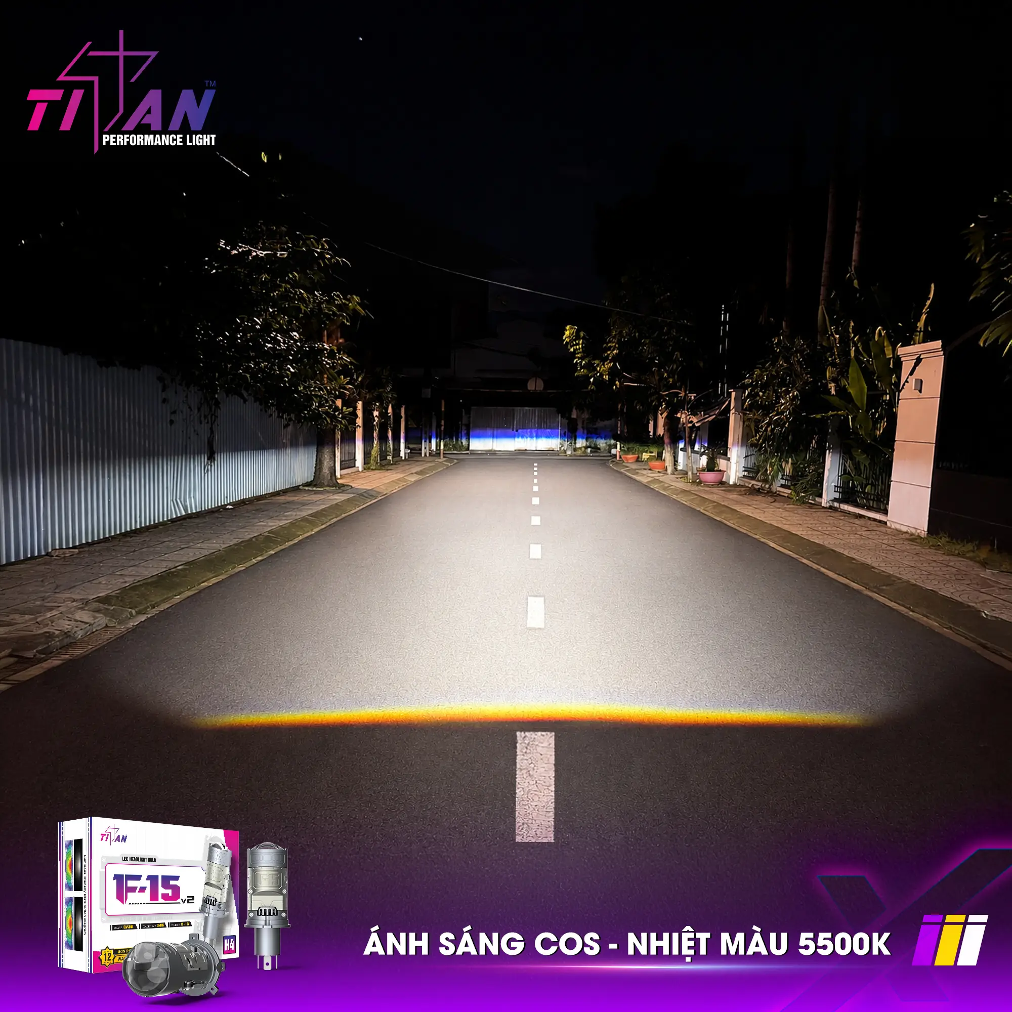 Bi LED Mini Titan Moto F-15 V2